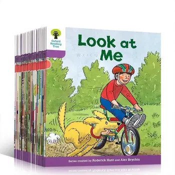 Комплект от 36 книги Oxford Reading Tree Level 1 + Книжка за ръце премести биф Chip & Момък, ни води Детето си да Чете Акустична английска история, Книжка с картинки