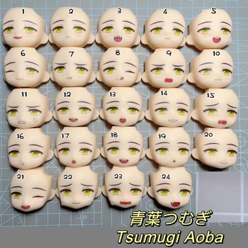 Tsumugi Aoba Ob11, ансамбъл за лице, звезди, YMY GSC стикер за вода на лицето си глинена човек, аксесоари за кукли, ръчно изработени