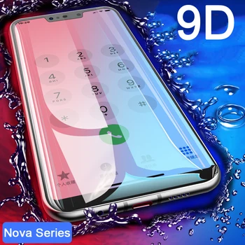 9D закалено стъкло за Huawei Nova 3 защитно фолио за екран за Huawei Nova 3i 3д 2и 2 Nova3 защитно стъкло 9H филм glas на кутията
