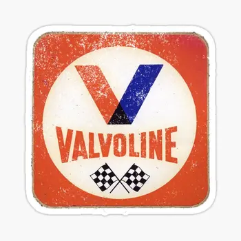 Valvoline Ретро знак 5 бр. автомобилни стикери за художествено броня Фон Забавни стенен детски бижута Cartoony декор за бутилки с вода Аниме
