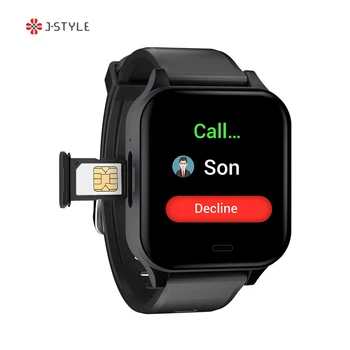 J-Style Стари Care Подкрепян Android Сим-карта на GPS проследяване на ЕКГ на кислород в кръвта Мониторинг на сърдечната честота SOS здраве Elder 4g часовници
