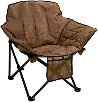 Стол за възрастни с тегло 500 килограма, напълно тапицирани столове, сгъваем стол, преносими градински столове във форма на лунен чинии с мека възглавница