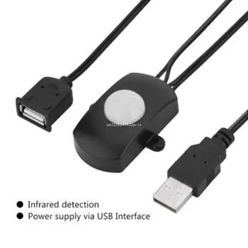 USB led детектор индукция осветление led сензор за движение Ключ детектор