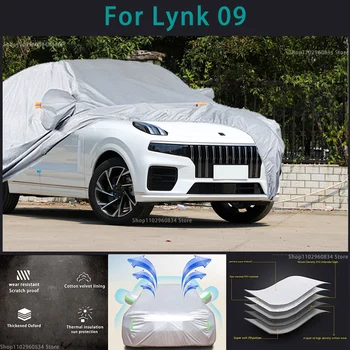 За Lynk 09 210T пълни автомобилни седалките Външна защита от слънцето и uv защита от прах, дъжд, сняг Удобен за носене автоматичен защитен калъф