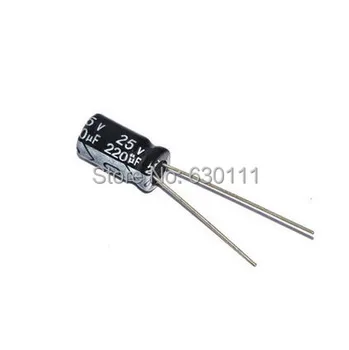 НОВ електролитни кондензатори 25V220UF 220UF 25V 8 * 12 мм