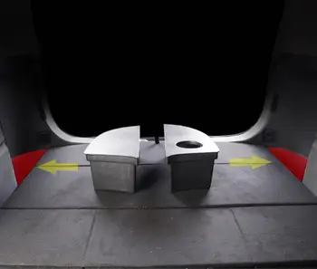 За Mitsubishi Outlander 2016-2021 пластмасова кутия за съхранение на багажника на колата от лявата и дясната страна на кутията за съхранение на аксесоари