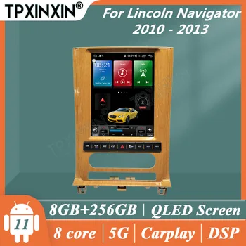 Android 11.0 автомагнитола стерео за Lincoln Navigator 2010 2011 2012 2013 мултимедиен плейър GPS навигация сензорен екран на главното устройство