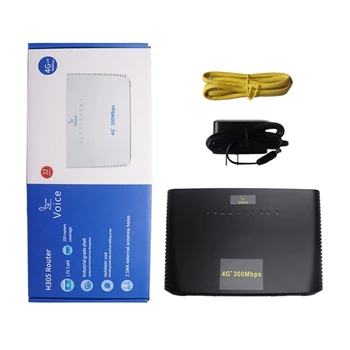 Рутер L43D 4G LTE CAT4 4xRJ45 с мрежов порт 4G WiFi Рутер 300 Mbit/с със слот за SIM-карти, WIFI Рутер 802.11 US/EU-Plug