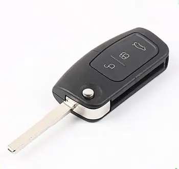 Безплатна доставка за 3 бутони флип сгъваем корпус дистанционно ключ за Ford Focus
