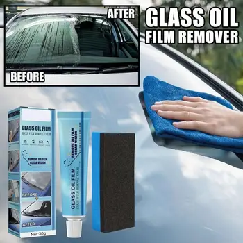 1 бр. препарат за почистване на маслената филм на прозорците на колата, средство за премахване на мазни петна върху стъклото на колата, защита на предното стъкло, автоматично средство за почистване на масла, нано-почистване на петна S5E9