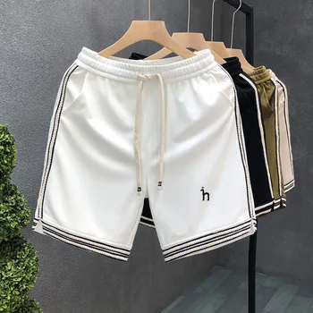 2023 нови летни шорти с логото на Hazzys за мъжете ежедневни панталони, модерни свободни мъжки панталони, къси панталони за връхни дрехи луксозна марка
