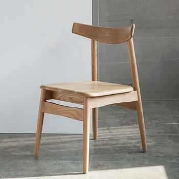 Модерен дървен стол, маса за четене, столове, уникален дизайнерски кафе салон за грим, Muebles Para El Hogar, мебели за трапезария WJ30XP