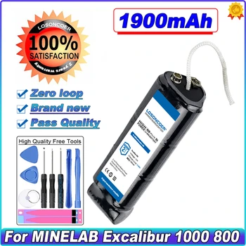 Батерията е с капацитет от 1900 mah За MINELAB Excalibur 1000, метал детектор Excalibur 800, модули за Excalibur II, Преглед на батерията SWORD Excalibur
