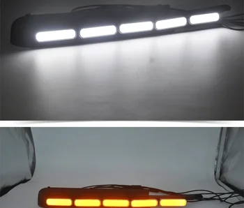 Eosuns Led Дневни ходова фенер Drl за Toyota Reiz Mark x 2005-09 с Подвижни Жълти мигачите и Синьото на Нощното гореща светлина