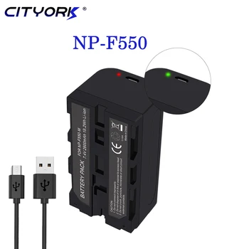 CITYORK NP-F550 NP F550 NP-F330 Батерия за фотоапарат USB Акумулаторна литиево-йонна батерия за Sony NP-F330 F530 F570 F730 CCD-RV100
