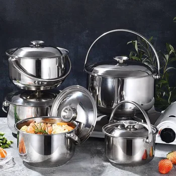 Тенджера за готвене от неръждаема стомана, многофункционални кухненски принадлежности за охлаждане, многофункционална домакински прибори за супа
