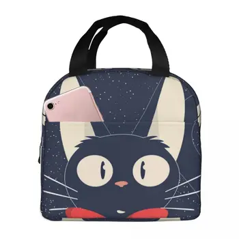 Kikis Услугата за доставка на Art Cat Чанта за обяд Преносим изолиран термоохладитель Bento Обяд Бокс Чанта за съхранение за пикник чанта