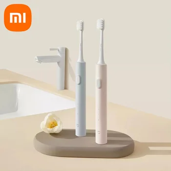 Оригиналната електрическа четка за зъби Xiaomi Mijia Sonic T200 IPX7, водоустойчив, ефективна, чиста, с кръгла глава и четка, електрическа четка за зъби Mi