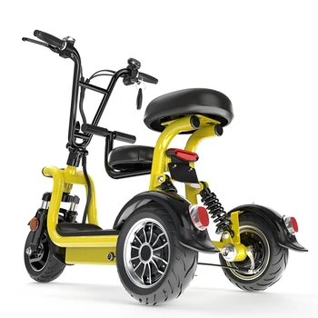 OEM сгъваем електрически велосипед с една литиева батерия, триколка сгъваем електрически скутер