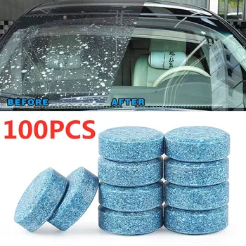10/20/40/100 бр Твърдо за пречистване на автомобилни чистачки Шипучие таблетки за почистване на стъкло на тоалетни аксесоари за Автомобили