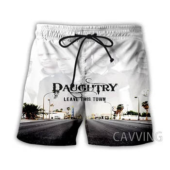 Летни плажни шорти с 3D принтом Daughtry Band, градинска дрехи, бързо съхнещи ежедневни панталони, спортни къси панталони за жени /мъже