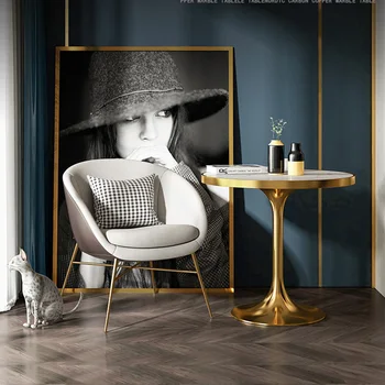 Луксозна спалня, трапезни столове, дизайнерски дрешник, компютърна офис, кухня, модерен подлакътника на стола, луксозна мебели в скандинавски стил Silla Comedor
