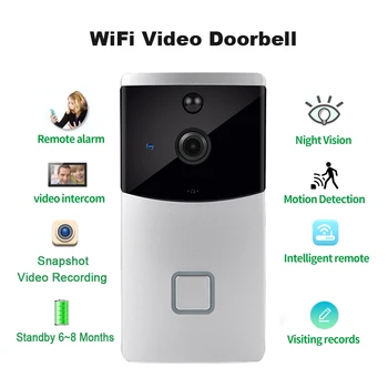 Смарт видео звънчева Камера Безжичен Wi-Fi интернет сигурност звънец двустранно аудиозапис домашен монитор за нощно виждане домофонна система