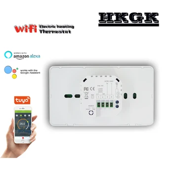 Електрически термостат 24VAC 16A интелигентна програма WiFi регулатор на температурата, регулиране на гласово управление Алекса Google home