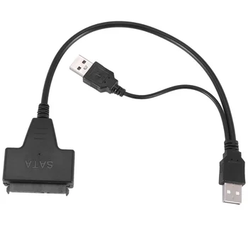 Адаптер USB 2.0 IDE SATA S-2,5/3,5-инчов твърд диск HDD/SSD лаптоп, кабел-конвертор за твърд диск