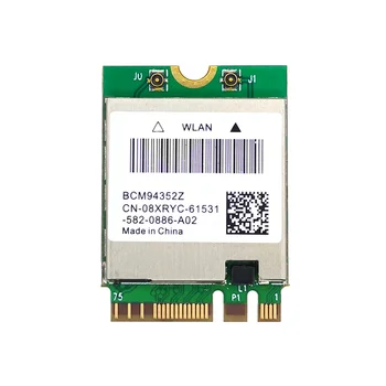 Двухдиапазонная Безжична карта WIFI BCM94352Z NGFF M. 2 1200 Mbps Bluetooth4.0 Адаптер Wlan NGFF 802.11 Ac