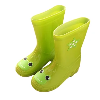 Нови детски непромокаеми обувки с анимационни герои за момичета и момчета от PVC с животни, бебешки нескользящие гумени ботуши за вода