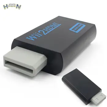 2017 За Wii към HDMI за Wii 2 HDMI адаптер конвертор 3.5 мм аудио видео изход Full HD 1080P 720P HDTV монитор