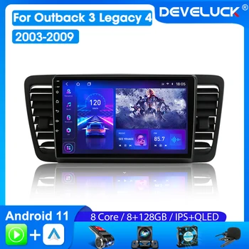 Develuck 2Din Android 11 за Subaru Outback 3 Legacy 4 2003-2009 Авто Радио Мултимедиен Плейър GPS Carplay DVD Главното Устройство