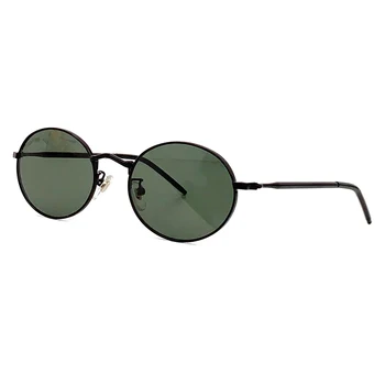 Кръгли дамски слънчеви очила на марката Desginer слънчеви очила от сплав без стъкла, луксозни очила с UV400