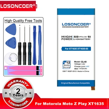 LOSONCOER 4150 ма SNN5974A GL40 Батерия за мобилен телефон Motorola Moto Z Play, Moto Z Play Droid, XT1635, XT1635-03, XT1635-02, XT1635-01