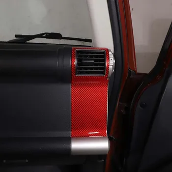 За Toyota FJ cruiser, рамка за излизане на климатика от мека въглеродни влакна, декоративна стикер, аксесоари за интериор на автомобила