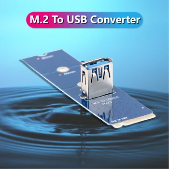 M. 2 към USB-Предаване на картата на M. 2 SATA SSD Адаптер Конвертор NGFF M2 до USB 3.0 Странично Card Такса Exterder За PCI Express PCI-E