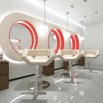 Стол за фризьорски салон, фризьорски стол за подстригване, регулируеми специални парапети, фризьорски столове, удобни и модерни мебели за шезлонги QF50BC