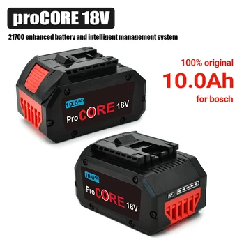 100% висококачествена Литиево-Йонна Акумулаторна Батерия 18V 10.0 Ah GBA18V80 за Акумулаторни Дрелей Bosch 18 Volt MAX с електрически люк