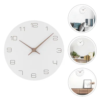Креативен дизайн на стенен часовник Дървени висящи часовници декоративни окачени часовници