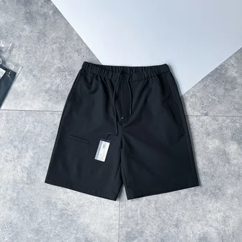 Летни мъжки нови висококачествени ежедневни панталони, направени от рециклирана найлонов плат 2024 г., улични модни шорти с висока талия и пет цента