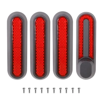 Отразяваща защитен калъф за Xiaomi Mi Електрически Скутер M365/PRO/1S/Essential Скутер, делото на главината на задното колело, червен