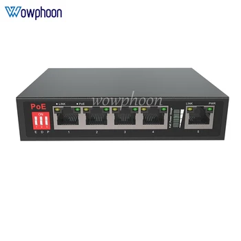 5-Портов switch POE 10/100 Smart Standard Switcher 30 W VLAN с IEEE802.3af/at за IP камери, NVR, видеонаблюдение