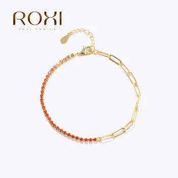ROXI однорядный цветна гривна от цирконий, индивидуален дизайн, бижута от сплав 