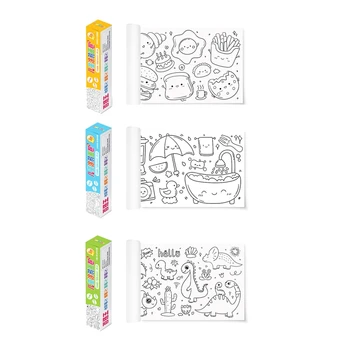 3 опаковки цветна хартия за рисуване САМ Живопис Хартия за рисуване на цветна хартия за colorization за деца