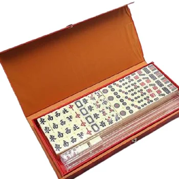 Мини преносим китайски набор от Mahjongg за къмпинг, настолни игри за цялото семейство, парти за любителите на хазарта 2023