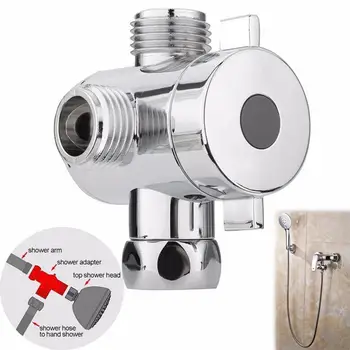 3-лентови накрайник за душ Отводной кран отводной клапан за баня Гъвкав системен компонент на Дубликат част Хромирани капаци за баня