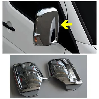 За Mercedes Sprinter W906, хромирана капачка огледало, 2 бр., abs. В периода от 2006 г. до 2018 година. Качество А +. Аксесоар за тунинг на автомобил