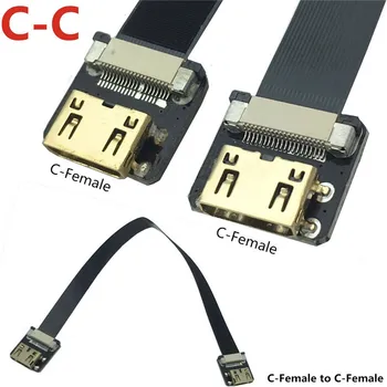 FPV-системата Mini HDMI-съвместим Жена към mini HDMI-съвместим Женския спк стартира строителни Плосък Кабел за Мультикоптерной Въздушна 5 см.-100 см