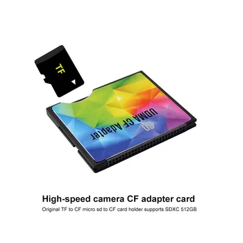 Адаптер TF-CF карти Micro-SD-КАРТИ Поддържа SDXC Адаптер TF-CF за високоскоростна камера CF